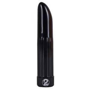 Черный вибратор Ladyfinger - 13 см.