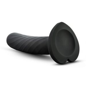 Черный анальный фаллоимитатор Twist Large - 17,78 см.