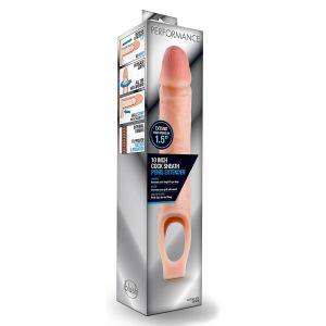 Телесная насадка на пенис 10 Inch Cock Sheath Extender - 25 см.