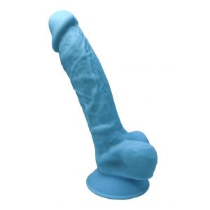 Голубой фаллоимитатор SILEXD Model 1 7’’ - 17,6 см.