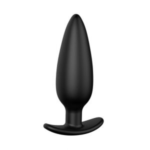 Черная анальная пробка №07 Self Penetrating Butt Plug - 12 см.