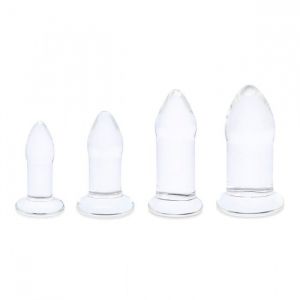 Набор из 4 тренировочных стеклянных расширителей Anal Dilators Set