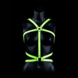 Портупея Body Harness с неоновым эффектом - размер S-M