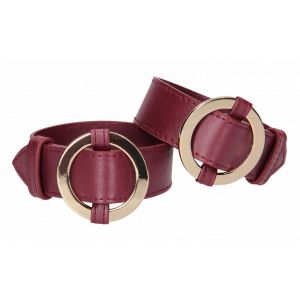Бордовые наручники Halo Wrist & Ankle Cuffs