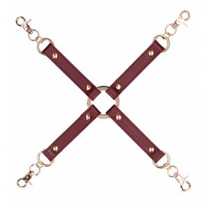 Бордовый крестообразный фиксатор Halo Hogtie Connector