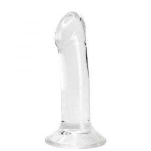 Прозрачный фаллоимитатор на присоске Valiant Jelly Dildo - 18 см.