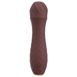 Коричневый вибратор-жезл Hazel 01 - 14 см.