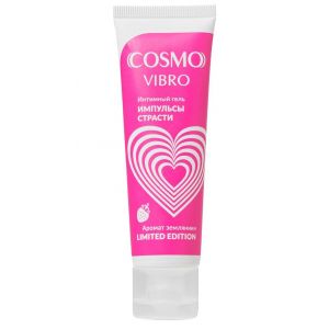 Возбуждающий гель на водно-силиконовой основе Cosmo Vibro с ароматом земляники - 50 гр.