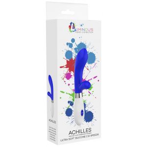 Синий вибратор-кролик Achilles - 21 см.