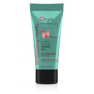 Съедобный интимный гель Orgie Lube Tube Cocktail Strawberry Mojito - 50 мл.