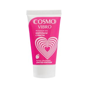 Возбуждающий гель на водно-силиконовой основе Cosmo Vibro с ароматом земляники - 25 гр.
