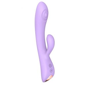 Сиреневый вибратор-кролик Bunny & Clyde - 22,5 см.