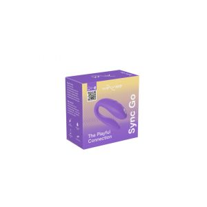 Фиолетовый вибромассажер для пар We-Vibe Sync Go