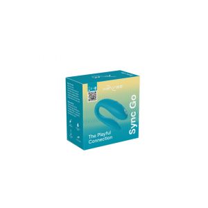 Бирюзовый вибромассажер для пар We-Vibe Sync Go