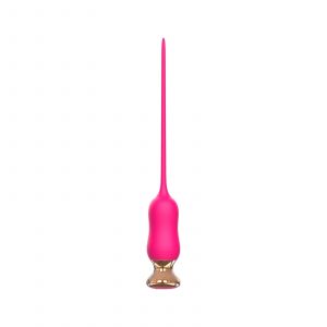 Розовый тонкий стимулятор Nipple Vibrator - 23 см.