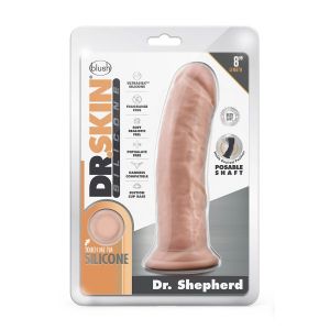 Телесный фаллоимитатор на присоске Dr. Shepherd - 20,3 см.