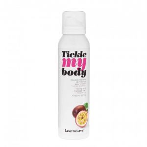 Массажная хрустящая пенка Tickle my body с ароматом маракуйи - 150 мл.