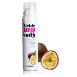 Массажная хрустящая пенка Tickle my body с ароматом маракуйи - 150 мл.
