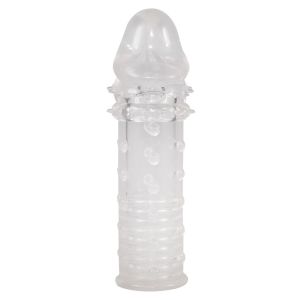 Прозрачная насадка на пенис Fun Extension - 16 см.