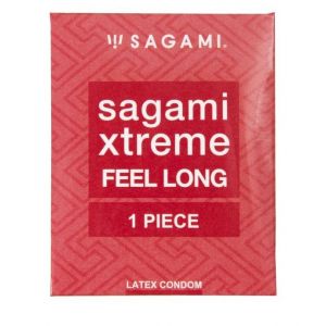 Утолщенный презерватив Sagami Xtreme Feel Long с точками - 1 шт.