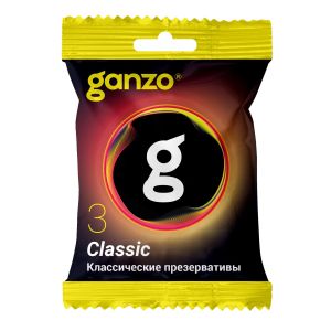 Классические презервативы Ganzo Classic в мягкой упаковке - 3 шт.