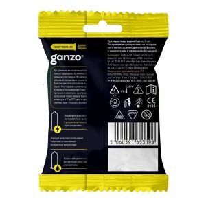 Ультратонкие презервативы Ganzo Ultra thin в мягкой упаковке - 3 шт.