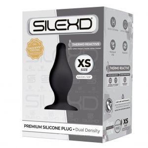 Черная анальная втулка SILEXD Plug Model 2 XS - 6,4 см.