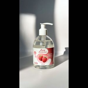 Лубрикант на водной основе Love Protection Raspberry с ароматом малины - 300 мл.
