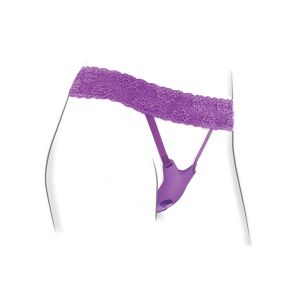 Фиолетовый пояс с вибровкладкой Ultimate G-Spot Butterfly Strap-On