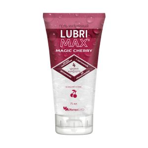 Интимный гель-смазка на водной основе Lubrimax Magic Cherry - 75 мл.