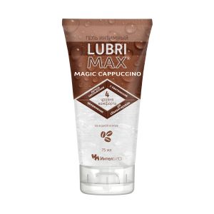 Интимный гель-смазка на водной основе Lubrimax Magic Cappuccino - 75 мл.
