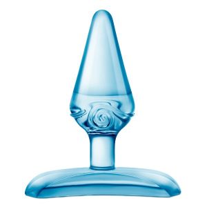 Голубая анальная пробка Jolly Plug - 7 см.