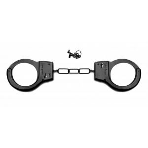 Чёрные металлические наручники SHOTS TOYS Black 