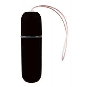 Черная вибропуля  Remote Vibrating Bullet с пультом ДУ