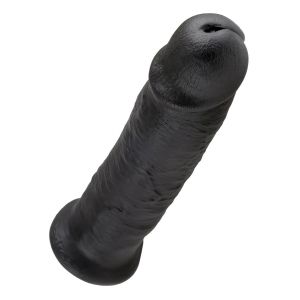 Чёрный фаллос-гигант 10  Cock - 25,4 см.
