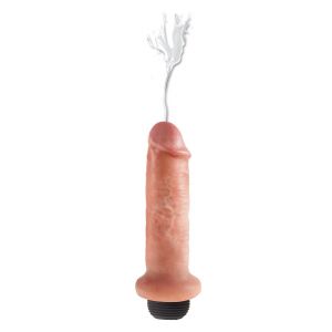 Фаллоимитатор с имитацией семяизвержения 6  Squirting Cock - 17,8 см.