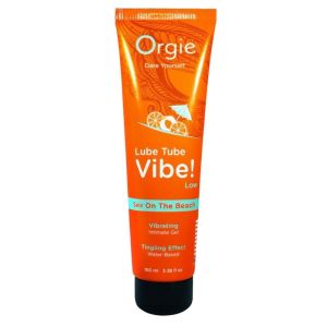 Гель с эффектом вибрации Lube Tube Vibe Low Sex On The Beach - 100 мл.