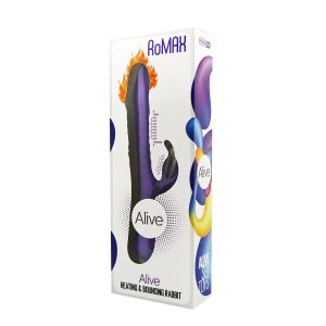 Фиолетовый вибратор-кролик Romax - 24,4 см.
