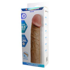 Телесная насадка на пенис Derek - 21,5 см.