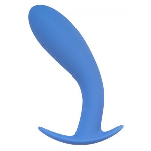 Голубая анальная пробка Strong Force Anal Plug - 14 см.