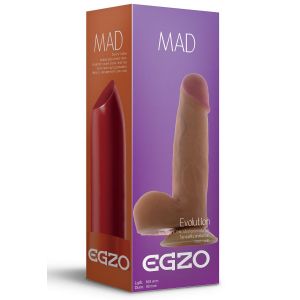 Телесный фаллоимитатор с присоской Mad Lipstick - 16,5 см.