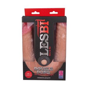 Двусторонний фаллоимитатор FLEX&FIX - 46 см.
