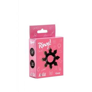 Чёрное эрекционное кольцо Rings Gear