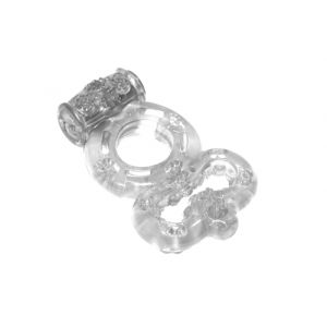 Прозрачное эрекционное кольцо Rings Treadle с подхватом