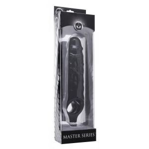 Чёрная увеличивающая насадка на член Mamba Cock Sheath Packaged - 16,5 см.