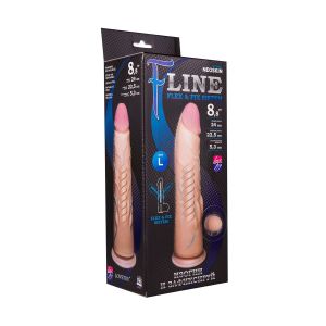 Реалистичный фаллоимитатор на присоске F LINE - 23 см.