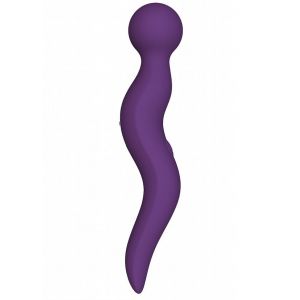 Фиолетовый жезловый вибромассажёр Cassi - 21 см.