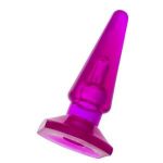 Фиолетовая анальная пробка BUTT PLUG - 9,5 см.