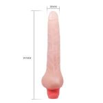 Телесный гнущийся вибратор Sensual Spin - 19,3 см.