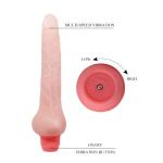 Телесный гнущийся вибратор Sensual Spin - 19,3 см.